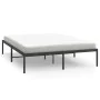 Estructura de cama de metal negro 140x190 cm de vidaXL, Camas y somieres - Ref: Foro24-350846, Precio: 117,71 €, Descuento: %