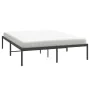Estructura de cama de metal negro 140x190 cm de vidaXL, Camas y somieres - Ref: Foro24-350846, Precio: 117,71 €, Descuento: %