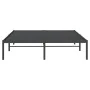 Estructura de cama de metal negro 140x190 cm de vidaXL, Camas y somieres - Ref: Foro24-350846, Precio: 117,71 €, Descuento: %