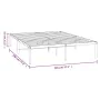 Estructura de cama de metal negro 140x190 cm de vidaXL, Camas y somieres - Ref: Foro24-350846, Precio: 117,71 €, Descuento: %