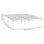 Schwarzer Metallbettrahmen 160x200 cm von vidaXL, Betten und Lattenroste - Ref: Foro24-350849, Preis: 125,66 €, Rabatt: %
