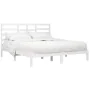 Estructura de cama madera maciza blanco 200x200 cm de vidaXL, Camas y somieres - Ref: Foro24-3105816, Precio: 137,44 €, Descu...