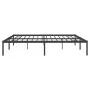 Schwarzer Metallbettrahmen 180x200 cm von vidaXL, Betten und Lattenroste - Ref: Foro24-350850, Preis: 95,60 €, Rabatt: %
