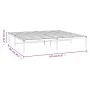 Schwarzer Metallbettrahmen 180x200 cm von vidaXL, Betten und Lattenroste - Ref: Foro24-350850, Preis: 95,60 €, Rabatt: %