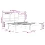 Estructura de cama madera maciza blanco 200x200 cm de vidaXL, Camas y somieres - Ref: Foro24-3105816, Precio: 137,44 €, Descu...