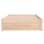 White solid wood bed frame 100x200 cm by vidaXL, Beds and slatted bases - Ref: Foro24-814940, Price: 141,44 €, Discount: %