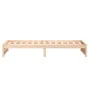 White solid wood bed frame 100x200 cm by vidaXL, Beds and slatted bases - Ref: Foro24-814940, Price: 141,44 €, Discount: %
