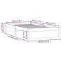 White solid wood bed frame 100x200 cm by vidaXL, Beds and slatted bases - Ref: Foro24-814940, Price: 141,44 €, Discount: %