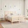Solid wood bed frame 120x190 cm by vidaXL, Beds and slatted bases - Ref: Foro24-3105830, Price: 117,21 €, Discount: %