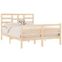 Solid wood bed frame 120x190 cm by vidaXL, Beds and slatted bases - Ref: Foro24-3105830, Price: 117,21 €, Discount: %