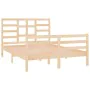 Solid wood bed frame 120x190 cm by vidaXL, Beds and slatted bases - Ref: Foro24-3105830, Price: 117,21 €, Discount: %