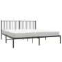 Estructura de cama con cabecero metal negro 180x200 cm de vidaXL, Camas y somieres - Ref: Foro24-350868, Precio: 121,70 €, De...