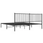 Estructura de cama con cabecero metal negro 180x200 cm de vidaXL, Camas y somieres - Ref: Foro24-350868, Precio: 121,70 €, De...