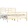Solid wood bed frame 150x200 cm by vidaXL, Beds and slatted bases - Ref: Foro24-3105865, Price: 142,63 €, Discount: %