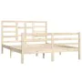Solid wood bed frame 150x200 cm by vidaXL, Beds and slatted bases - Ref: Foro24-3105865, Price: 142,63 €, Discount: %