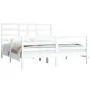 White solid wood bed frame 160x200 cm by vidaXL, Beds and slatted bases - Ref: Foro24-3105871, Price: 140,75 €, Discount: %