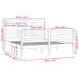 White solid wood bed frame 160x200 cm by vidaXL, Beds and slatted bases - Ref: Foro24-3105871, Price: 140,75 €, Discount: %