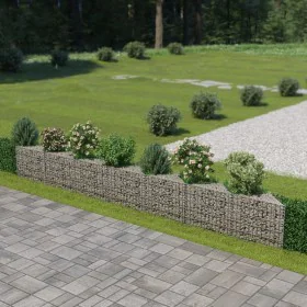 Steel gabion wall 450x30x50 cm by vidaXL, fence panels - Ref: Foro24-143572, Price: 85,08 €, Discount: %