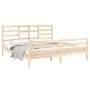 Bettgestell aus Massivholz 200x200 cm von vidaXL, Betten und Lattenroste - Ref: Foro24-3105880, Preis: 141,15 €, Rabatt: %