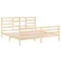 Bettgestell aus Massivholz 200x200 cm von vidaXL, Betten und Lattenroste - Ref: Foro24-3105880, Preis: 141,15 €, Rabatt: %