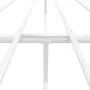 Metal bed frame with headboard and white footboard 150x200 cm by vidaXL, Beds and slatted bases - Ref: Foro24-350951, Price: ...