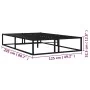 Black metal bed frame 120x200 cm by vidaXL, Beds and slatted bases - Ref: Foro24-324787, Price: 99,81 €, Discount: %
