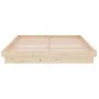 Solid wood bed frame 150x200 cm by vidaXL, Beds and slatted bases - Ref: Foro24-819912, Price: 120,23 €, Discount: %