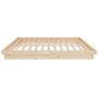 Solid wood bed frame 150x200 cm by vidaXL, Beds and slatted bases - Ref: Foro24-819912, Price: 120,23 €, Discount: %