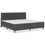 Cama box spring tela gris oscuro 200x200 cm de vidaXL, Camas y somieres - Ref: Foro24-3054715, Precio: 795,56 €, Descuento: %