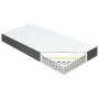 Cama box spring tela gris oscuro 200x200 cm de vidaXL, Camas y somieres - Ref: Foro24-3054715, Precio: 795,56 €, Descuento: %