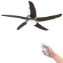Deckenventilator mit Lampe 128 cm braun von vidaXL, Deckenventilatoren - Ref: Foro24-50539, Preis: 168,04 €, Rabatt: %