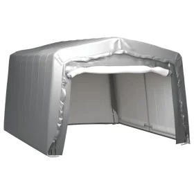 Lagerzelt aus grauem Stahl, 370 x 370 cm von vidaXL, Schuppen - Ref: Foro24-3079591, Preis: 453,54 €, Rabatt: %
