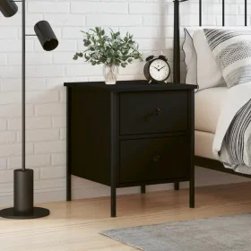 Schwarzer Nachttisch aus Holzwerkstoff, 40 x 42 x 50 cm von vidaXL, Nachttische - Ref: Foro24-825983, Preis: 55,95 €, Rabatt: %