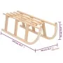 Trineo de nieve madera contrachapada 110x40x34 cm de vidaXL, Trineos - Ref: Foro24-93702, Precio: 73,66 €, Descuento: %