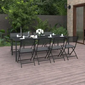 9-piece steel garden dining set by vidaXL, Garden sets - Ref: Foro24-3073524, Price: 501,94 €, Discount: %