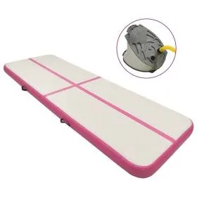 Aufblasbare Gymnastikmatte mit rosa PVC-Pumpe 500x100x15 cm von vidaXL, Pilates und Yogamatten - Ref: Foro24-92664, Preis: 25...