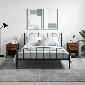 Mesitas noche 2 uds madera ingeniería roble ahumado 40x42x50 cm de vidaXL, Mesitas de noche - Ref: Foro24-825938, Precio: 70,...