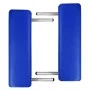 Klappbare Massageliege 2 Zonen, blaue Holzstruktur von vidaXL, Massageliegen - Ref: Foro24-110086, Preis: 165,10 €, Rabatt: %