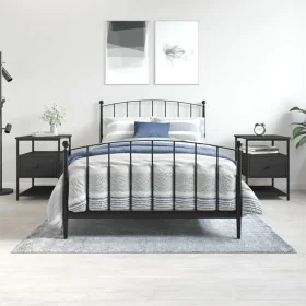 Nightstands 2 pcs engineered wood black 40x42x56 cm by vidaXL, Nightstands - Ref: Foro24-826024, Price: 91,17 €, Discount: %