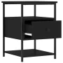 Mesitas de noche 2 uds madera de ingeniería negro 40x42x56 cm de vidaXL, Mesitas de noche - Ref: Foro24-826024, Precio: 91,17...