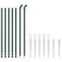 Wire fence with anchor spikes green 1x10 m by vidaXL, fence panels - Ref: Foro24-153921, Price: 89,44 €, Discount: %