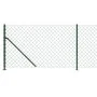Cerca de alambre con brida verde 0,8x10 m de vidaXL, Paneles de vallas - Ref: Foro24-153936, Precio: 58,07 €, Descuento: %