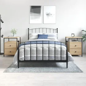 Nightstands 2 pcs engineered wood Sonoma oak 44x45x60 cm by vidaXL, Nightstands - Ref: Foro24-826006, Price: 106,89 €, Discou...