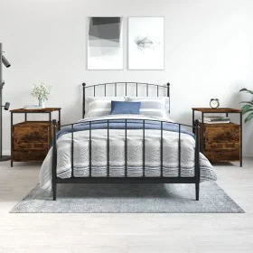 Bedside tables 2 units smoked oak engineered wood 44x45x60 cm by vidaXL, Nightstands - Ref: Foro24-826008, Price: 92,35 €, Di...