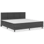 Cama box spring tela gris oscuro 200x200 cm de vidaXL, Camas y somieres - Ref: Foro24-3054719, Precio: 777,81 €, Descuento: %