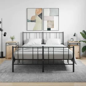 Nachttische 2 Stück Sperrholz Eichenfarbe 40x42x60cm von vidaXL, Nachttische - Ref: Foro24-826036, Preis: 62,38 €, Rabatt: %