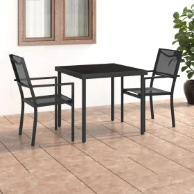 3-teiliges Garten-Ess-Set aus Stahl von vidaXL, Gartensets - Ref: Foro24-3073522, Preis: 166,31 €, Rabatt: %