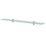 Floating shelves 2 units glass 8 mm 80x10 cm by vidaXL, Shelves and shelves - Ref: Foro24-3051499, Price: 36,51 €, Discount: %
