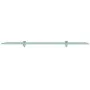 Floating shelves 2 units glass 8 mm 80x10 cm by vidaXL, Shelves and shelves - Ref: Foro24-3051499, Price: 36,51 €, Discount: %