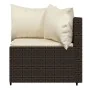 Garden furniture set, 4 pieces, with brown synthetic rattan cushions. by vidaXL, Garden sets - Ref: Foro24-319760, Price: 193...